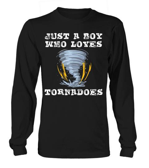 Tornado Tee For Boys Kids Hurricane Weather Chaser Long sleeved Unisex
