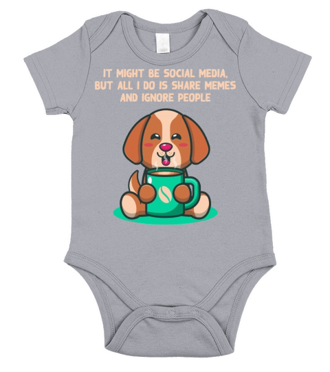 Born to Share Memes and Ignore People Introvert Fu Short Sleeve Baby One-Piece