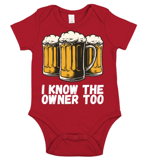 I Know The Owner Too Short Sleeve Baby One-Piece