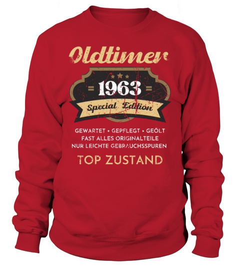 60th Birthday Vintage 1963 Sweatshirt Unisex