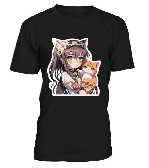 Just A Girl Who Loves Anime and Cats T-Shirt Unisex