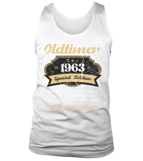 60th Birthday Vintage 1963 Tank Top Unisex