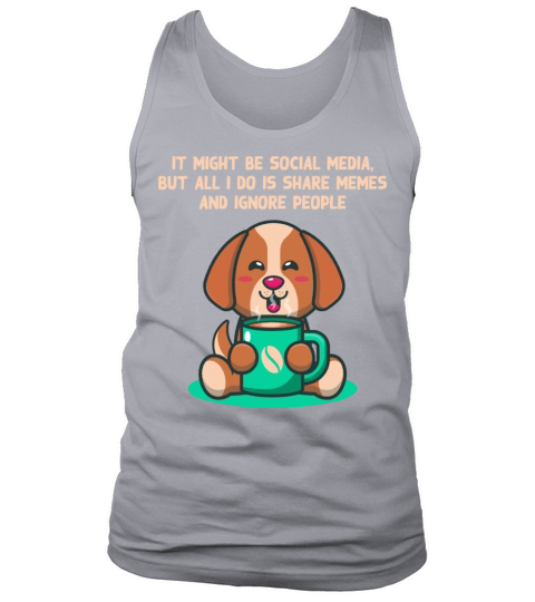 Born to Share Memes and Ignore People Introvert Fu Tank Top Unisex