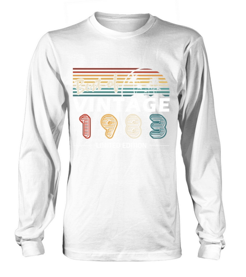 Original 1983 vintage birthday retro Long sleeved Unisex