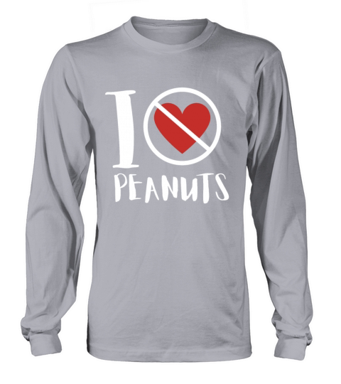 Peanut Allergy Awareness Peanut Allergic Long sleeved Unisex