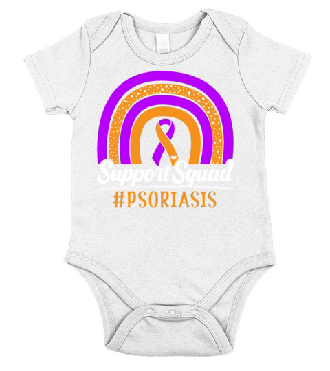Support Squad Skin Disease Psoriasis Awareness Short Sleeve Baby One-Piece