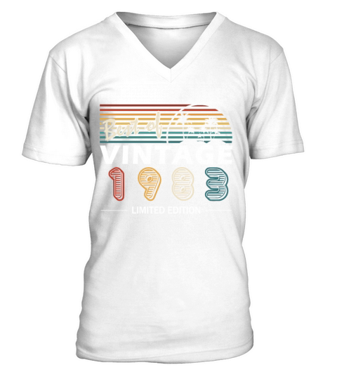 Original 1983 vintage birthday retro V-Neck T-shirt