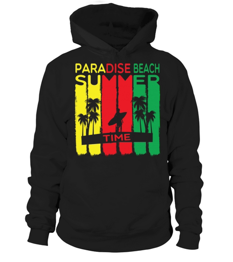 Retro Paradise Beach Summer Time Cool T-Shirt Hoodie Unisex