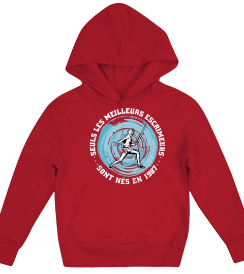 Fencers born in 1987 Birthday Vintage Kids Hoodie