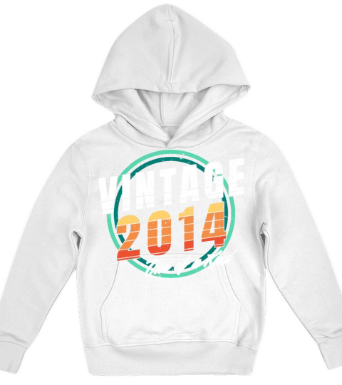 Vintage 2014 Shirt for Men Women 9 Year Old 9th Kids Hoodie