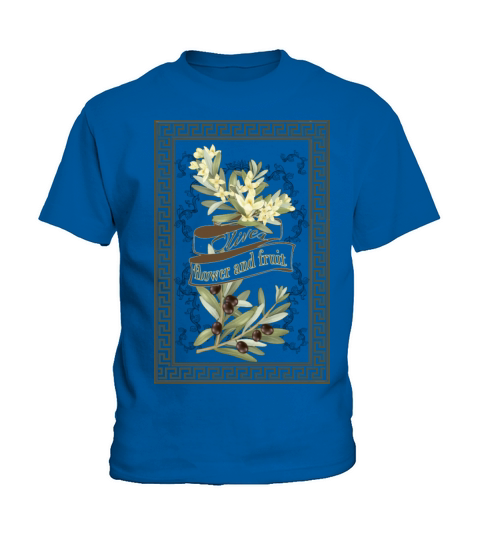 Olives - flower and fruit-Vintage Kids T-Shirt