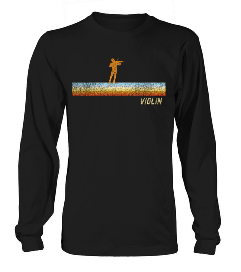 Violin Violinist Retro Vintage Long sleeved Unisex