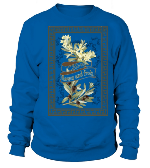 Olives - flower and fruit-Vintage Sweatshirt Unisex