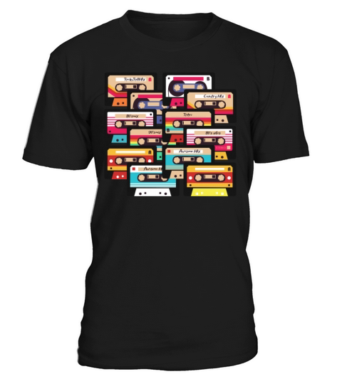80s 90s Music Cassette Tapes Vintage T-Shirt Unisex
