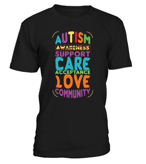 Acceptance Love Colorful Puzzle Autism Awareness T-Shirt Unisex