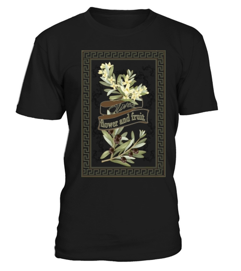 Olives - flower and fruit-Vintage T-Shirt Unisex