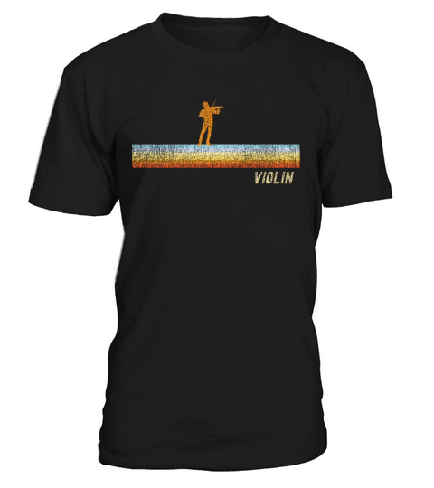 Violin Violinist Retro Vintage T-Shirt Unisex