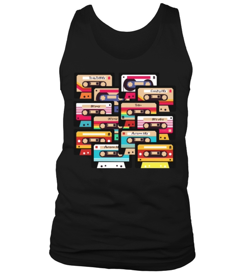 80s 90s Music Cassette Tapes Vintage Tank Top Unisex
