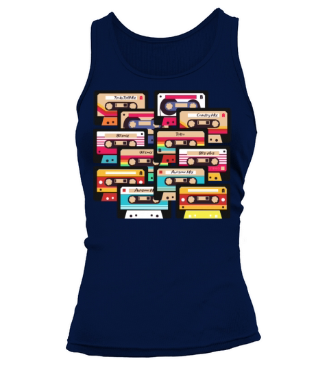 80s 90s Music Cassette Tapes Vintage Tank top Woman
