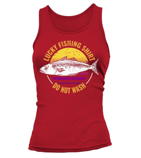 Lucky Fishing Shirt for Fish Hunter and Fisherman Tank top Woman