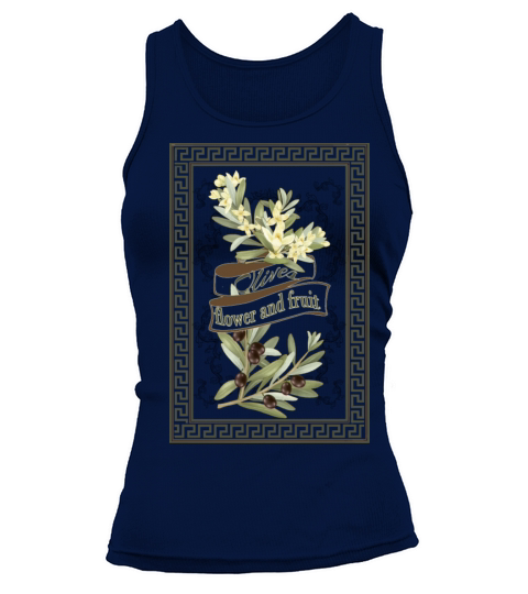Olives - flower and fruit-Vintage Tank top Woman