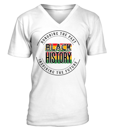 honoring the past black history V-Neck T-shirt