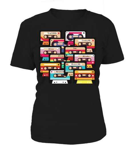 80s 90s Music Cassette Tapes Vintage Women's T-Shirt