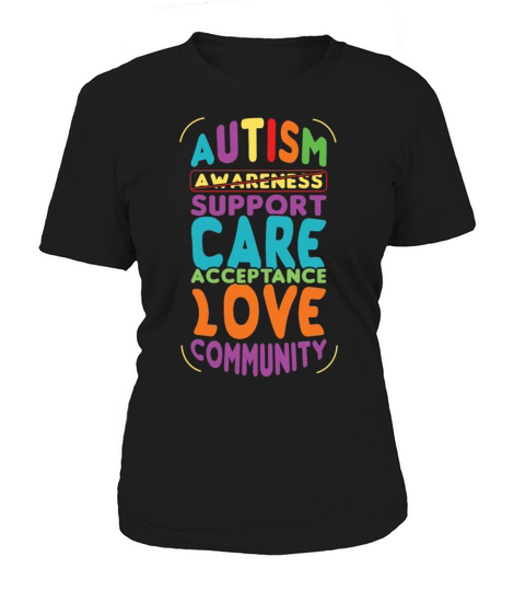 Acceptance Love Colorful Puzzle Autism Awareness Women's T-Shirt