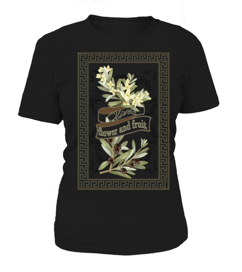 Olives - flower and fruit-Vintage Women's T-Shirt