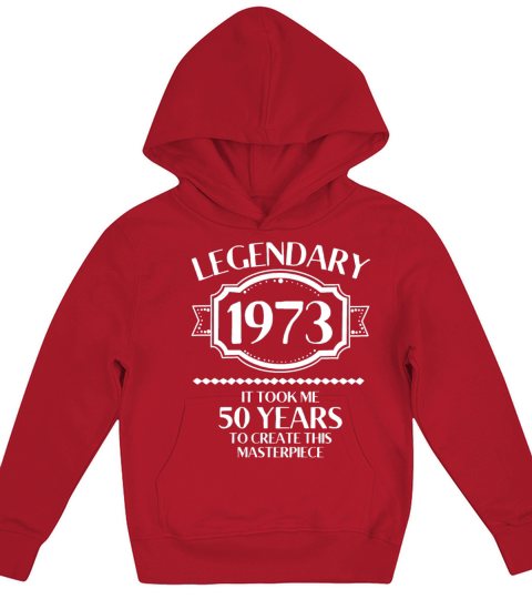 50th Birthday Vintage 1973 Kids Hoodie