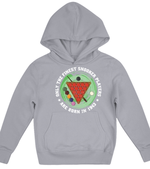 Snooker born in 1943 Vintage Birthday Snooker-game Kids Hoodie