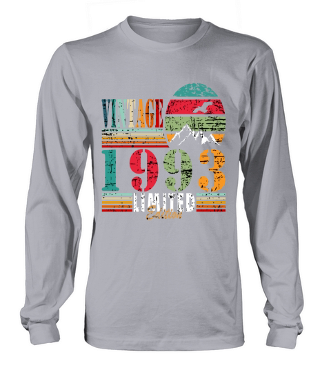 1993 Vintage Birthday Present Long sleeved Unisex