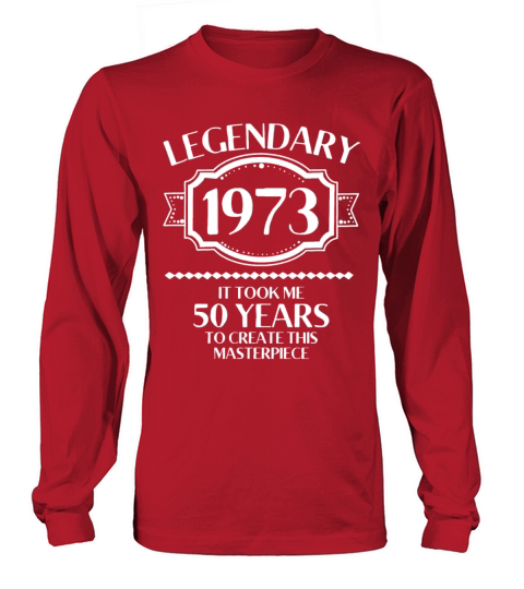 50th Birthday Vintage 1973 Long sleeved Unisex