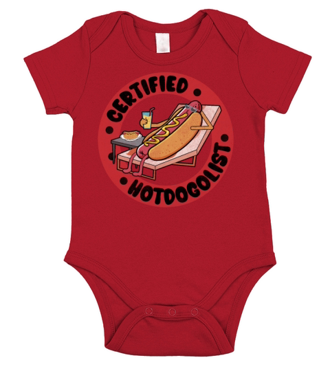 Cool Hot Dog Design For Men Women Boys Sausage Hot Short Sleeve Baby One-Piece