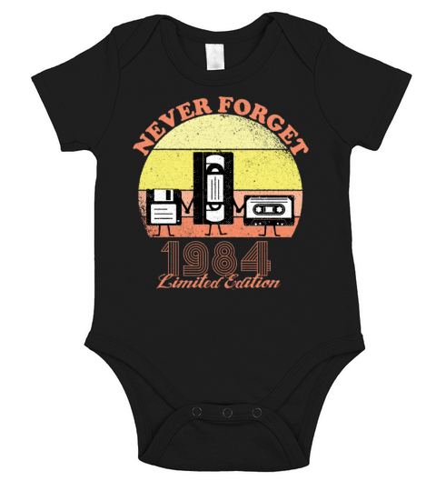 Never Forget 1984 Birthday - Limited Edition - Vin Short Sleeve Baby One-Piece