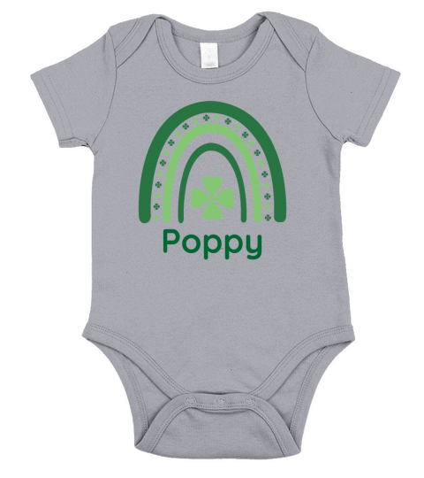 Poppy Clover Charm Boho Rainbow Short Sleeve Baby One-Piece