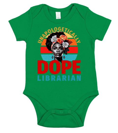 Unapologetically Dope Librarian Short Sleeve Baby One-Piece