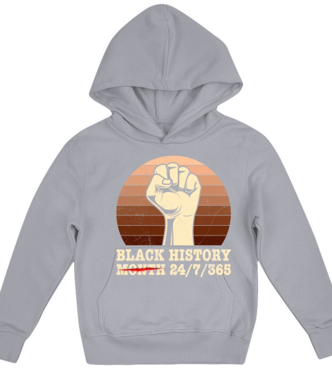 Black History Month USA History America African Kids Hoodie