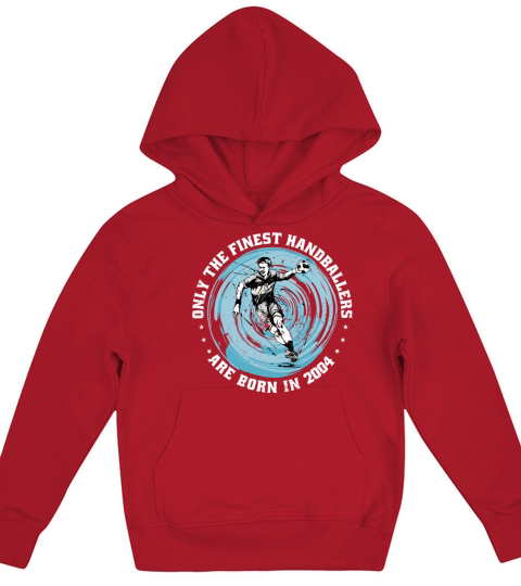Handballers born in 2004 Birthday Vintage Ballgame Kids Hoodie