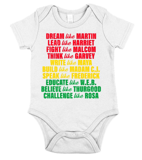 Black History Martin Luther King History African Short Sleeve Baby One-Piece