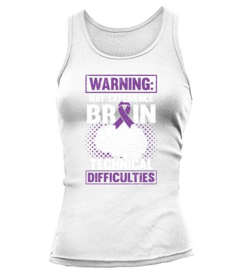 Brain Technical Purple Ribbon Epileptic Epilepsy Tank top Woman