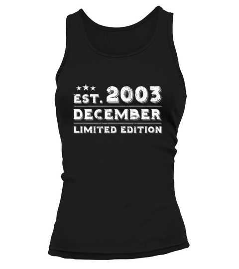 Est December 2003 - Birthday Present - Vintage Tank top Woman