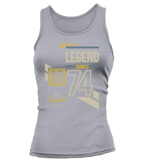 Legend Since 1974 49 birthday Tank top Woman