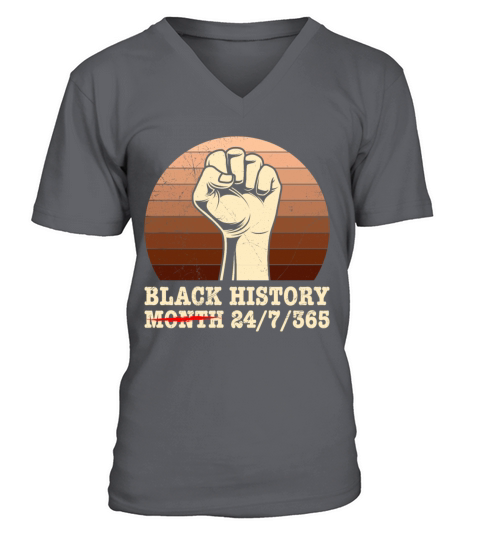 Black History Month USA History America African V-Neck T-shirt
