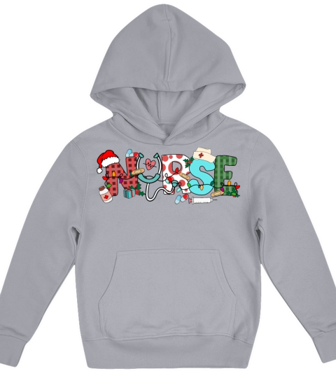 Funny Christmas Nurse Kids Hoodie