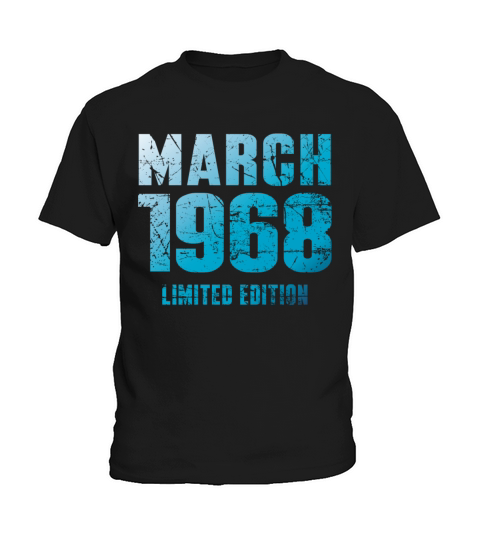 March 1968 Limited Edition Birthday Present Kids T-Shirt