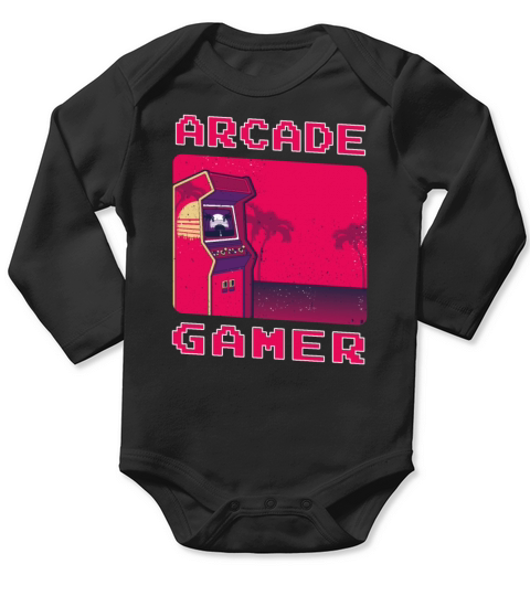 Gamer Gaming Controller Gift Slogan console Long Sleeve Baby One-Piece