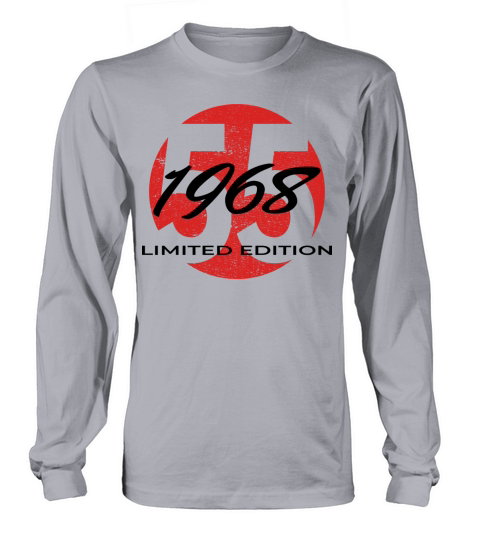55th birthday men women 55 years 1968 vintage Long sleeved Unisex