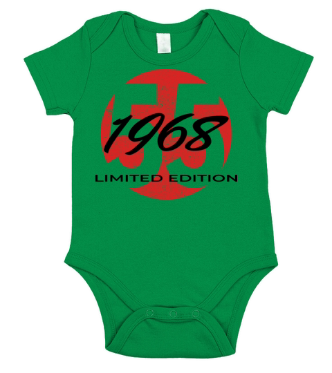 55th birthday men women 55 years 1968 vintage Short Sleeve Baby One-Piece