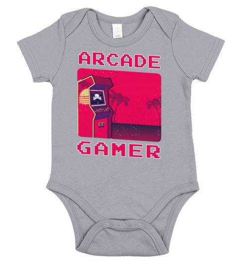 Gamer Gaming Controller Gift Slogan console Short Sleeve Baby One-Piece